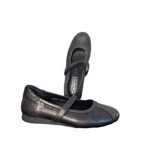 Mephisto Womens 8.5 Brown Leather Mary Jane Flats Comfort Walking Shoes